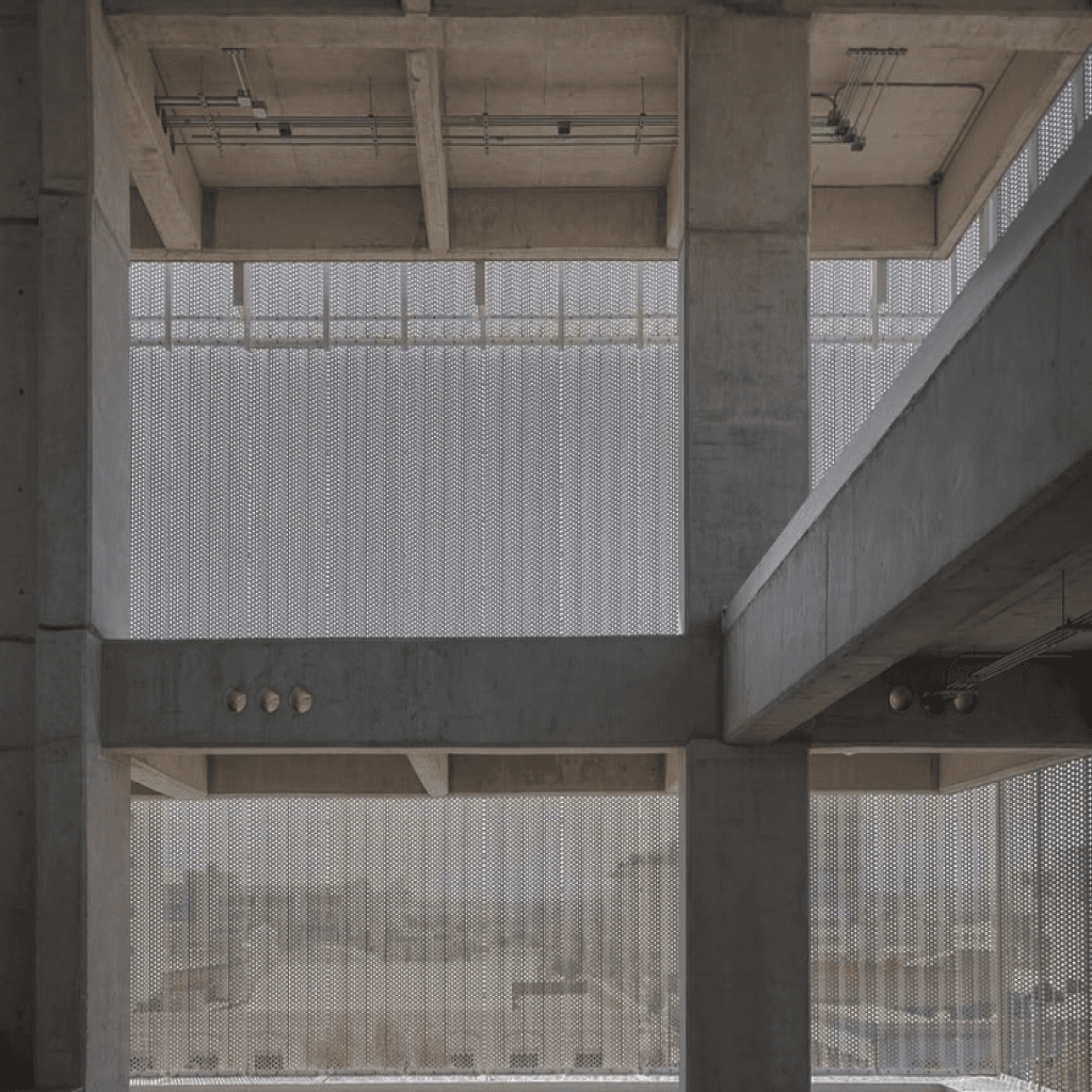 Estrutura de concreto aparente