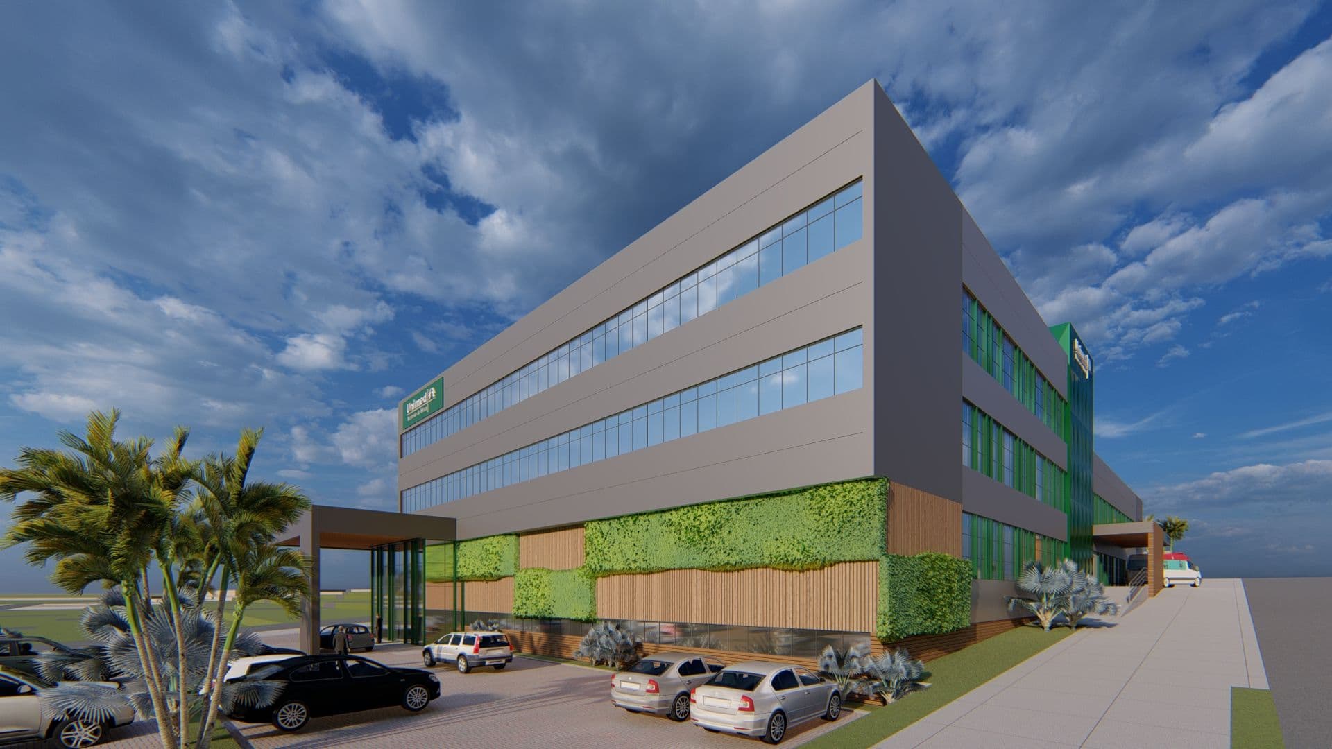 Hospital Unimed Paracatu, projeto estrutural da Dalcalc